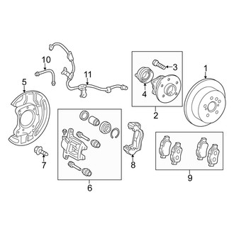 Scion OE - Rear Suspension - Brake Components