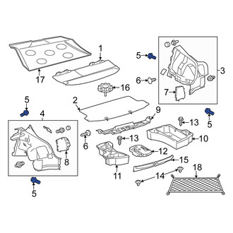 Scion OE - Interior Quarter Panel Trim Panel Bolt