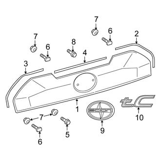 Scion OE - Lift Gate - Exterior Trim