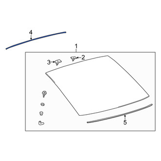 Scion OE - Lower Liftgate Glass Seal