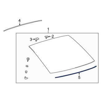 Scion OE - Lower Liftgate Glass Seal