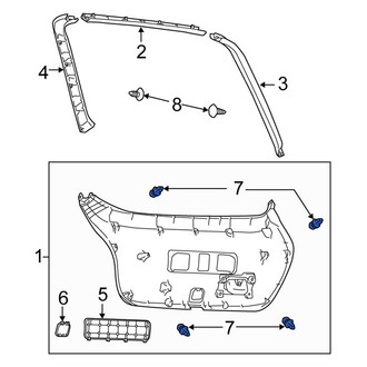 Scion OE - Upper Body B-Pillar Trim Panel Clip