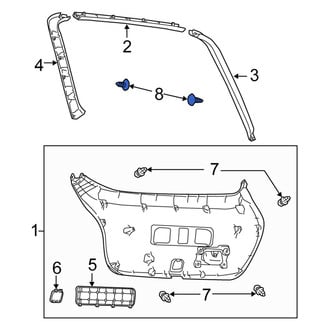 Scion OE - Rear Body Panel Trim Panel Clip