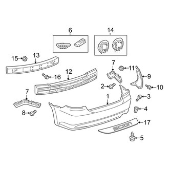 Scion OE - Rear Bumper - Bumper & Components
