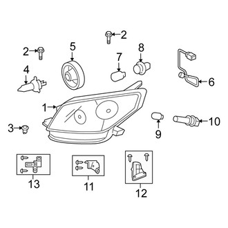 Scion OE - Front Lamps - Headlamp Components