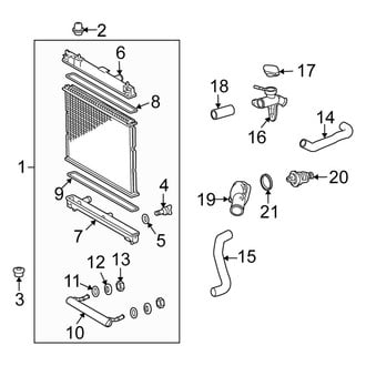 Scion OE - Cooling - Radiator & Components (Automatic Tr)
