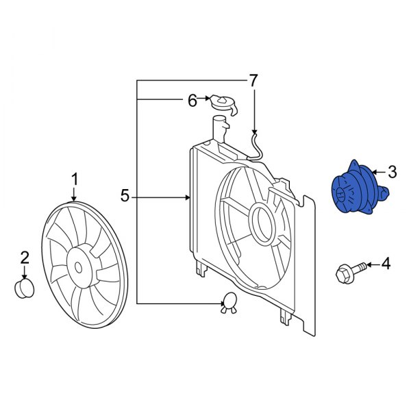 Engine Cooling Fan Motor