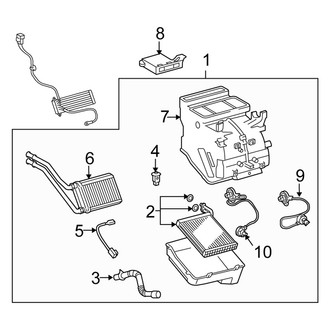 Scion OE - Air Conditioner & Heater - Evaporator & Heater Components