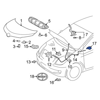 Scion OE - Front Hood Release Handle