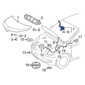 Scion OE - Front Left Hood Hinge