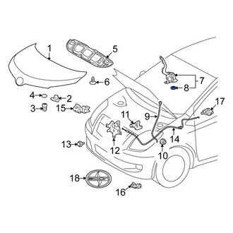 Scion OE - Hood Hinge Seal