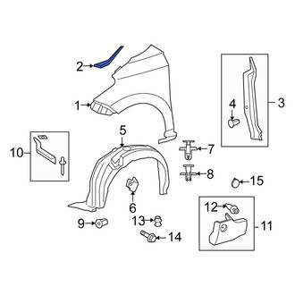 Scion OE - Front Left Fender Seal