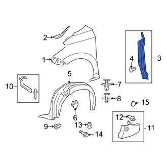 Scion OE - Rear Left Fender Seal