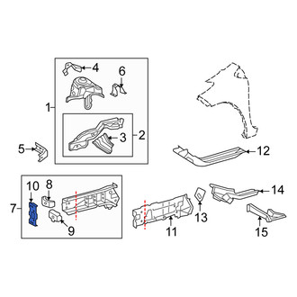 Scion OE - Front Right Frame Rail End
