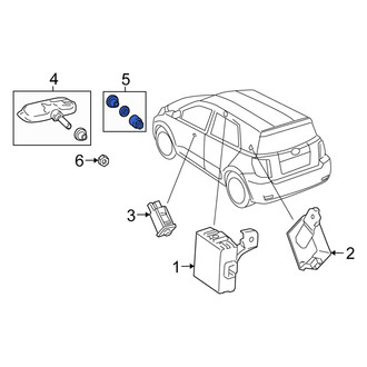 Scion OE - Tire Pressure Monitoring System (TPMS) Sensor Service Kit