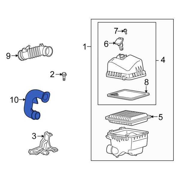 Engine Air Intake Hose