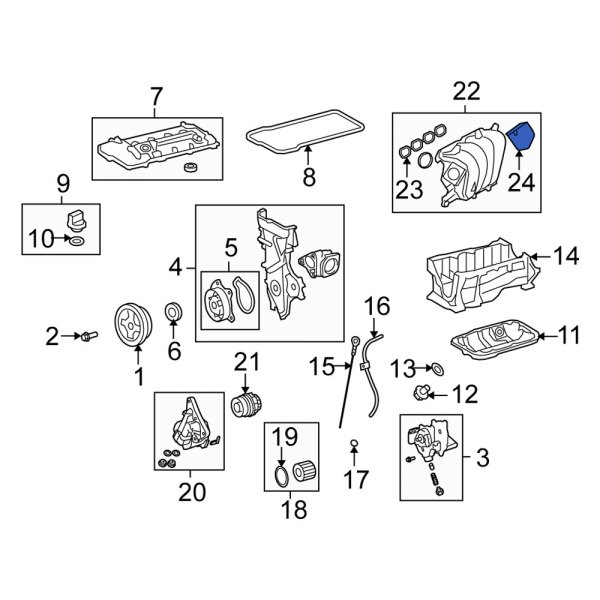 Engine Intake Manifold Insulator