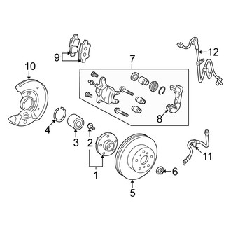 Scion OE - Front Suspension - Brake Components