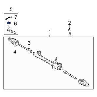 Scion OE - Steering Tie Rod Nut