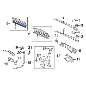 Scion OE - Left Wiper Blade Refill