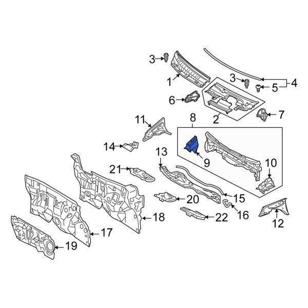 Cowl Bracket