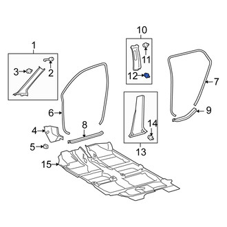 Scion OE - Upper Body B-Pillar Trim Panel Clip