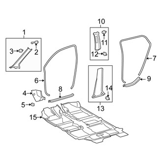 Scion OE - Pillars, Rocker & Floor - Interior Trim