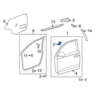 Scion OE - Front Door Panel Insulation