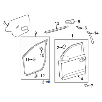 Scion OE - Front Door Panel Insulation
