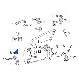 Scion OE - Front Right Upper Door Hinge