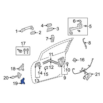 Scion OE - Front Left Lower Door Hinge