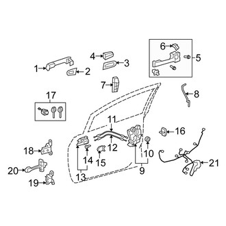 Scion OE - Front Door - Lock & Hardware