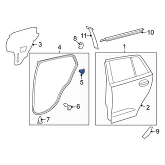 Scion OE - Front Outer Door Seal Clip