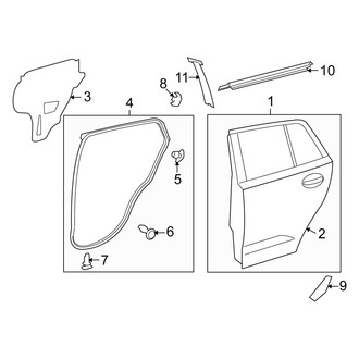Scion OE - Rear Door - Door & Components