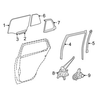 Scion OE - Rear Door - Glass & Hardware