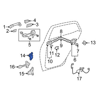 Scion OE - Rear Left Upper Door Hinge