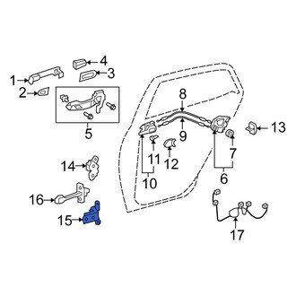 Scion OE - Rear Right Lower Door Hinge