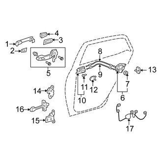Scion OE - Rear Door - Lock & Hardware