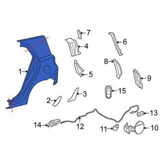 Scion OE - Rear Left Outer Quarter Panel
