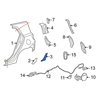 Scion OE - Rear Left Side Body Trim Protector