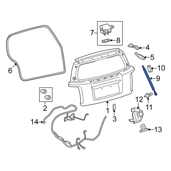 Liftgate Lift Support