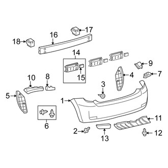 Scion OE - Rear Bumper - Bumper & Components