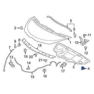 Scion OE - Hood Insulation Pad Clip