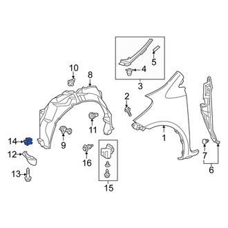 Scion OE - Lower Bumper Cover Retainer