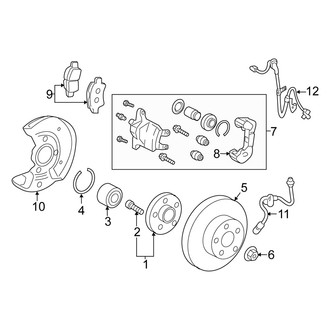 Scion OE - Front Suspension - Brake Components