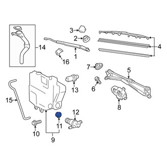 Scion OE - Windshield Washer Pump Grommet