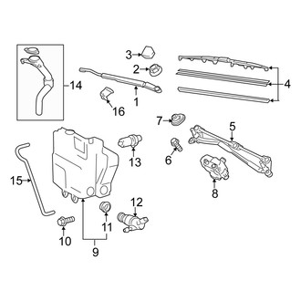 Scion OE - Windshield - Wiper & Washer Components