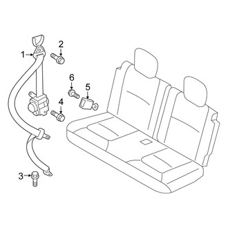 Scion OE - Restraint Systems - Rear Seat Belts