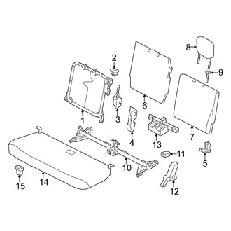Scion OE - Seats & Tracks - Rear Seat Components