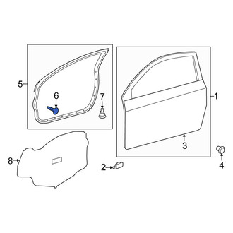 Scion OE - Rear Door Seal Clip